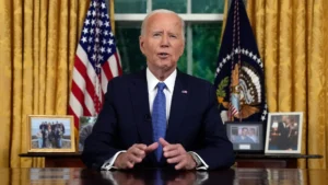 Biden menyebut keputusannya untuk mundur dari pemilu tahun 2024 adalah masalah membela demokrasi 